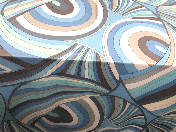 Time Travel Print on Cotton Voile