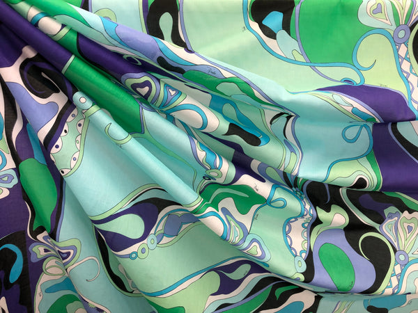 Floral Fantasy Print on Cotton Voile