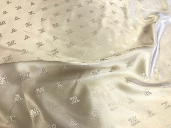 Max Mara Twill Satin Lining,Beige