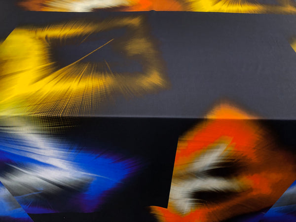 PANEL- Colour Splash on Navy Twill