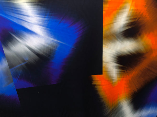 PANEL- Colour Splash on Navy Twill