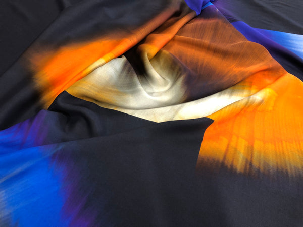 PANEL- Colour Splash on Navy Twill