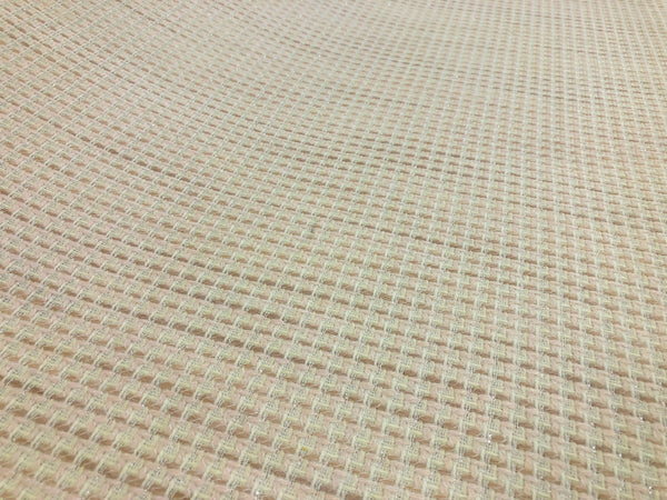 Beige,Pale Pink, White & Silver Tweed Suiting
