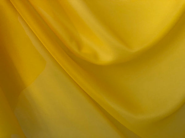 LAST PIECE: 2.4 mt Satin Organza,Yellow