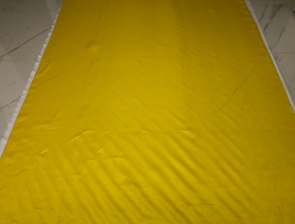 LAST PIECE: 2.4 mt Satin Organza,Yellow