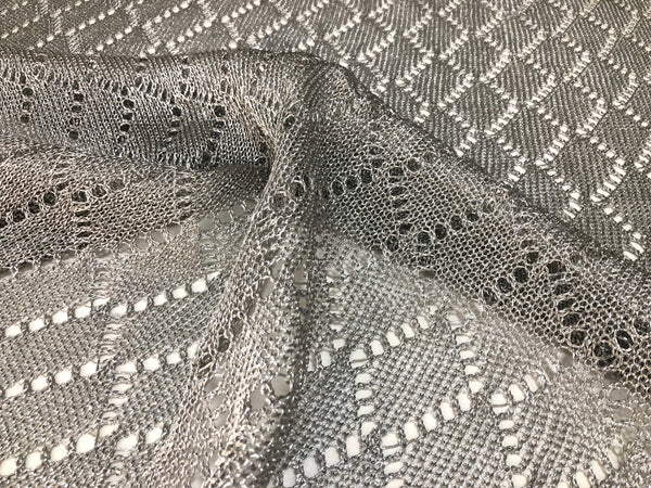 Silver Metal Knit