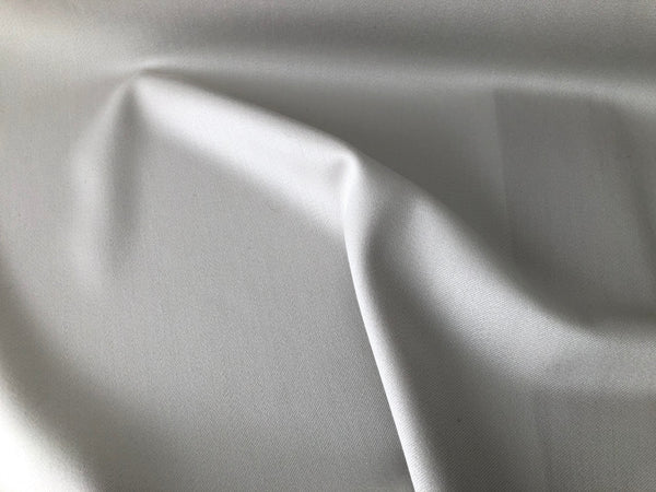 Italian Virgin Wool Gaberdine, Light Grey