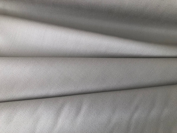 Italian Virgin Wool Gaberdine, Light Grey