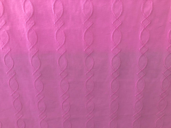 Embroidered Poplin, Pink