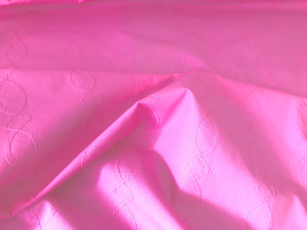 Embroidered Poplin, Pink