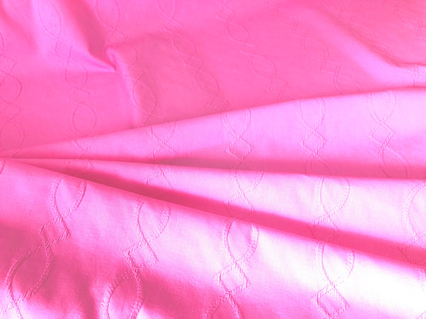 Embroidered Poplin, Pink