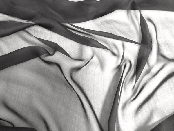 Black Silk Chiffon