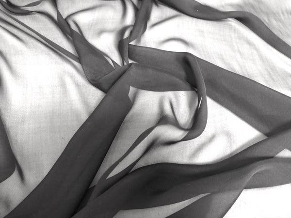 Black Silk Chiffon