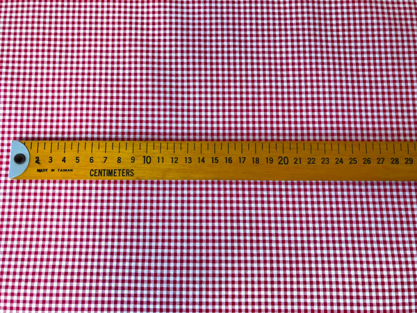 Red & White Gingham ( Small Check )