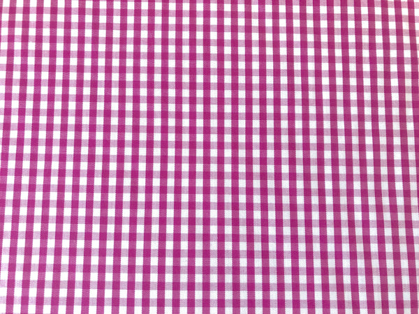 White & Orchid Purple Gingham