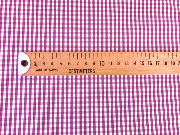 White & Orchid Purple Gingham