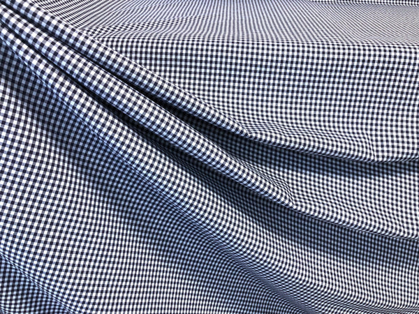 Italian Shirting, Navy & Light Blue
