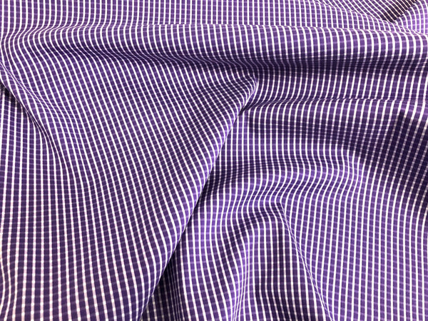 Fine Italian Shirting, Purple & White