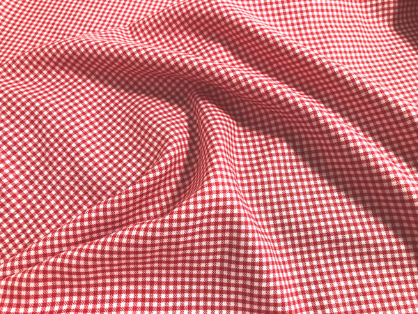 White & True Red Gingham