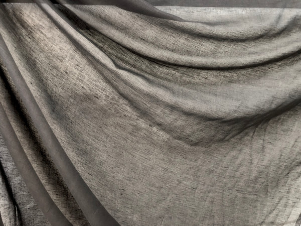 Linen Gauze/Muslin, Black
