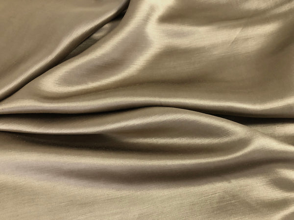 Linen & Viscose Blend Satin, Old Gold