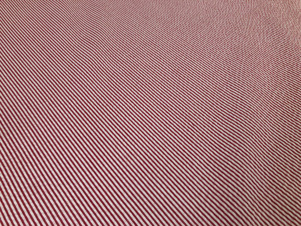 Red & White Stripe Seersucker
