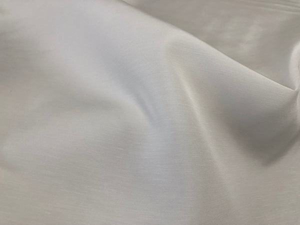 Silk & Linen Blend Dupion, Off White