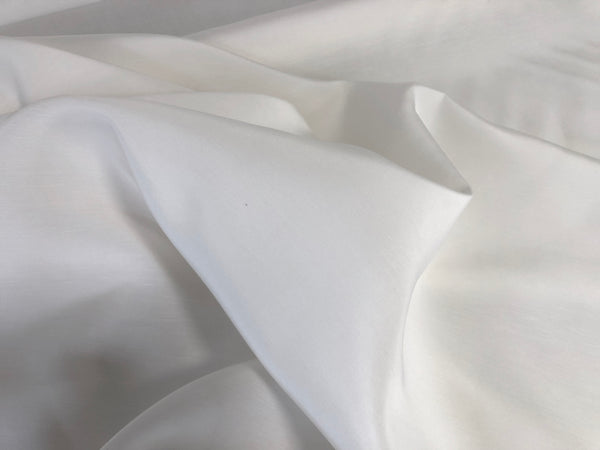 Silk & Linen Blend Dupion, Off White