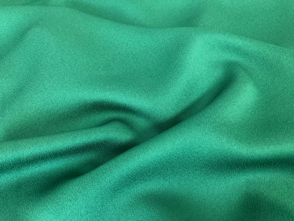 LAST PIECE: 2.95 MT  Crepe Satin, Emerald