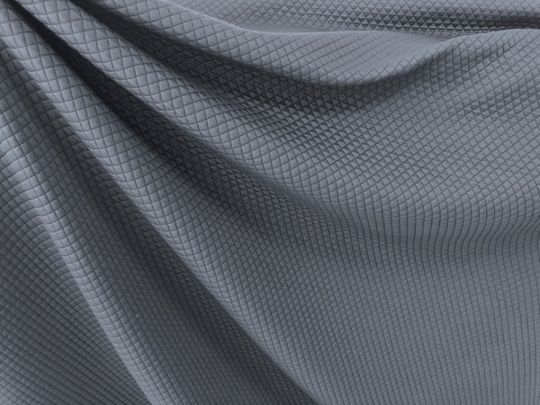 Diamond Quilted Jersey, French Navy