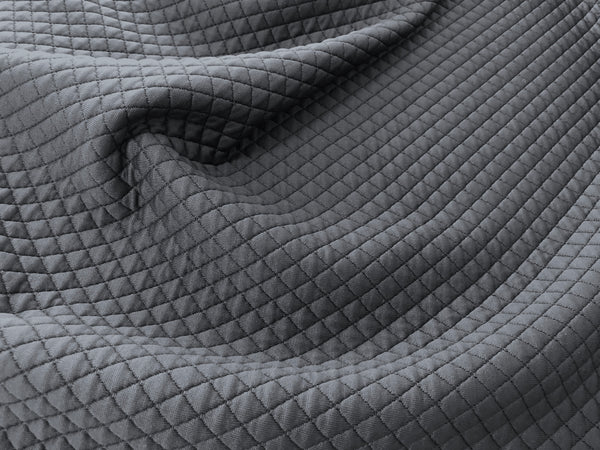 Diamond Quilted Jersey, French Navy