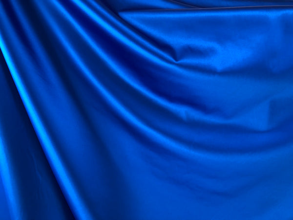 Stretch Satin, Electric Blue