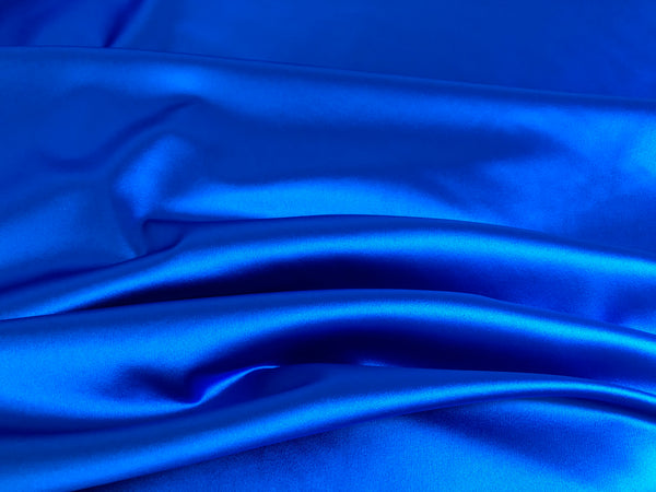 Stretch Satin, Electric Blue