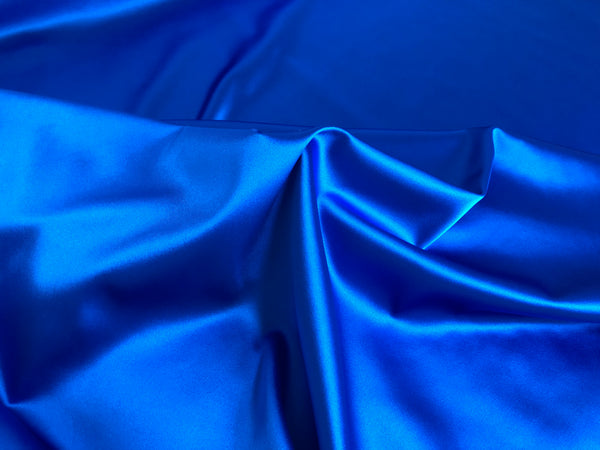 Stretch Satin, Electric Blue