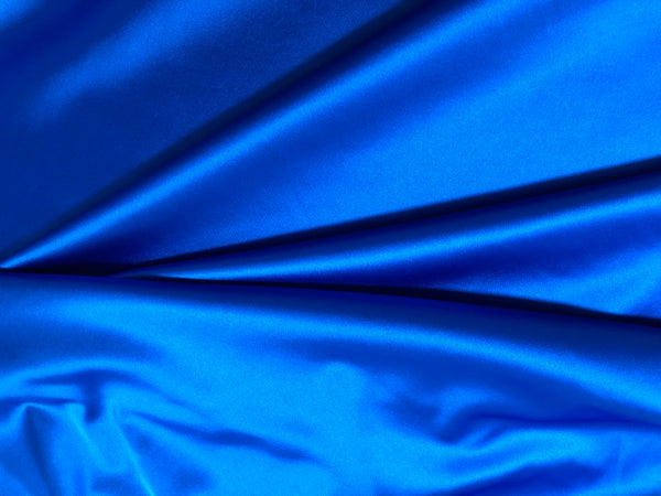 Stretch Satin, Electric Blue