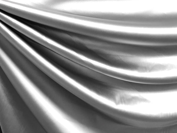 Stretch Satin, Silver