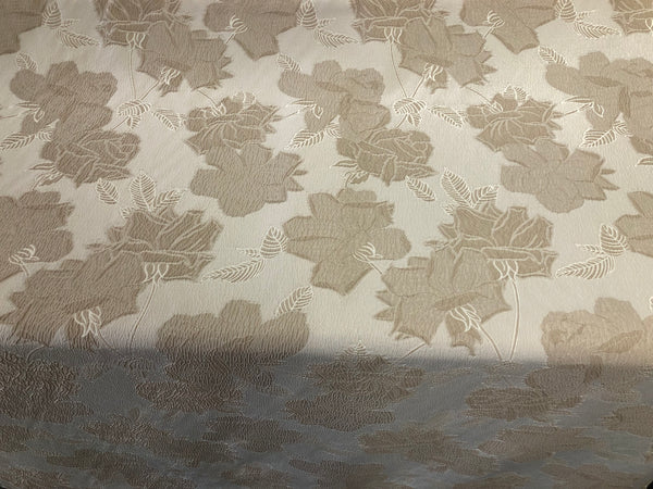 LAST PIECE: 2.15 MT  Beige Rose Cloquè Jacquard