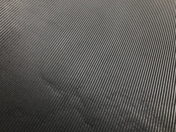 Coated Black Ottoman Rib Suiting