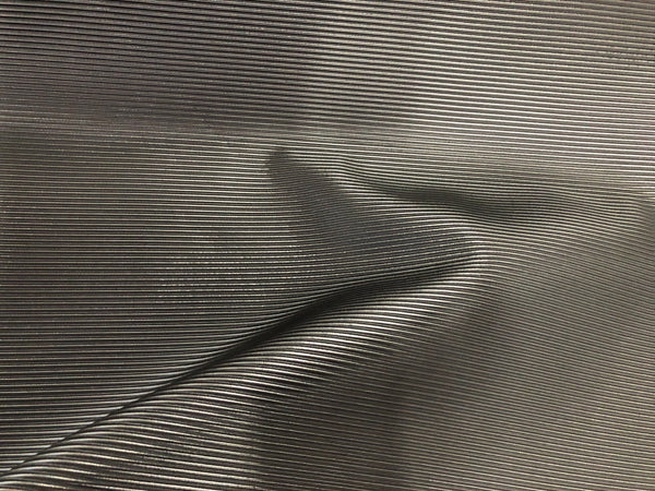 Coated Black Ottoman Rib Suiting