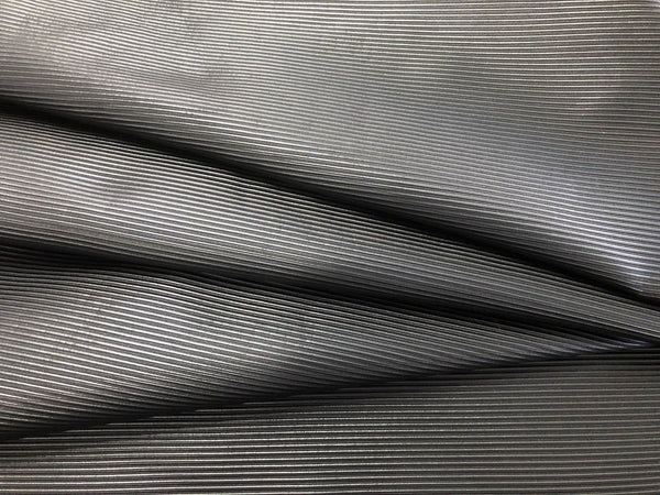 Coated Black Ottoman Rib Suiting