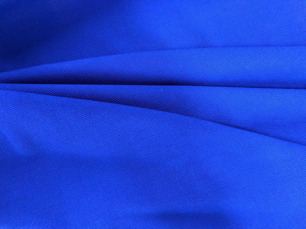 Electric Blue Pure Wool Crepe