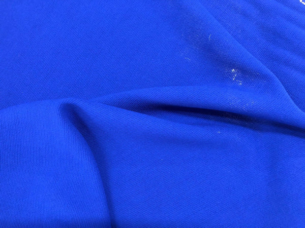 Electric Blue Pure Wool Crepe