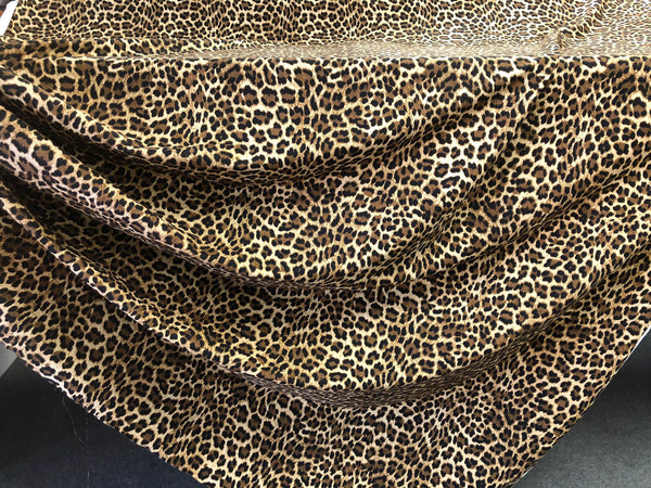 Leopard Animal Print on Fine Cotton Poplin