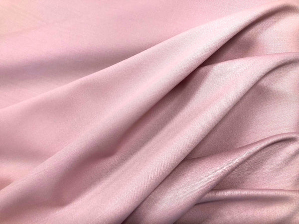Stretch Sateen Wool Suiting, Baby Pink