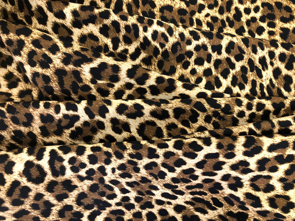 Leopard Animal Print on Fine Cotton Poplin