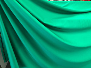 Stretch Sateen Wool Suiting, Emerald Green