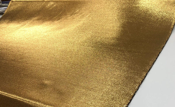 Pure Gold, Silk Blend Lamè Twill Suiting