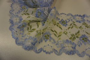 Stretch Lace Trim, Blue