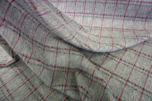 Grey Check Mohair Coating