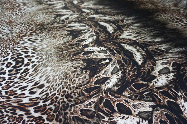 Wild at Heart Print Silk Satin